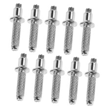 10 Pack Trekking Pole Tips Metal Accessories for Walking Sticks Hiking Poles Replacement Feet Durable and Compatible