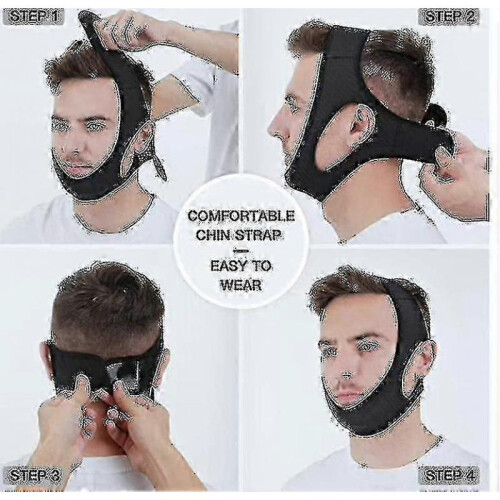 (New black) Stop Snoring Chin Strap Belt 2
