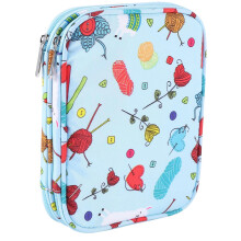 Empty Knitting Needles Case Storage Organiser Bag for Circular Knitting Needles, Multicoloured, Casual Style, Durable Material