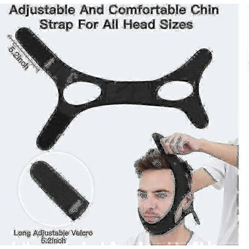 (black) Stop Snoring Chin Strap Belt 1