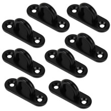 Eye Plate Stainless Steel, 8 Pack Ceiling Wall Eyelets for Hanging Items, Carabiner Compatible, Heavy Duty Design