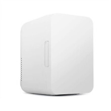 8L Mini Fridge for Bedroom with Cooling and Heating Function, AC DC Power for Cars, Cosmetics, Medicines, White