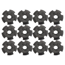 12pcs Trekking Poles Caps Protectors for Round Trekking Poles on Asphalt and Gravel, Durable Rubber Material