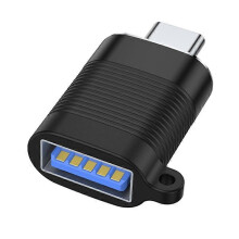 (Black) Type-C to USB3.0 Adapter Male to Female Conversion Converter Support USB3.0 Data Transfer for Phones Tablets Mouse