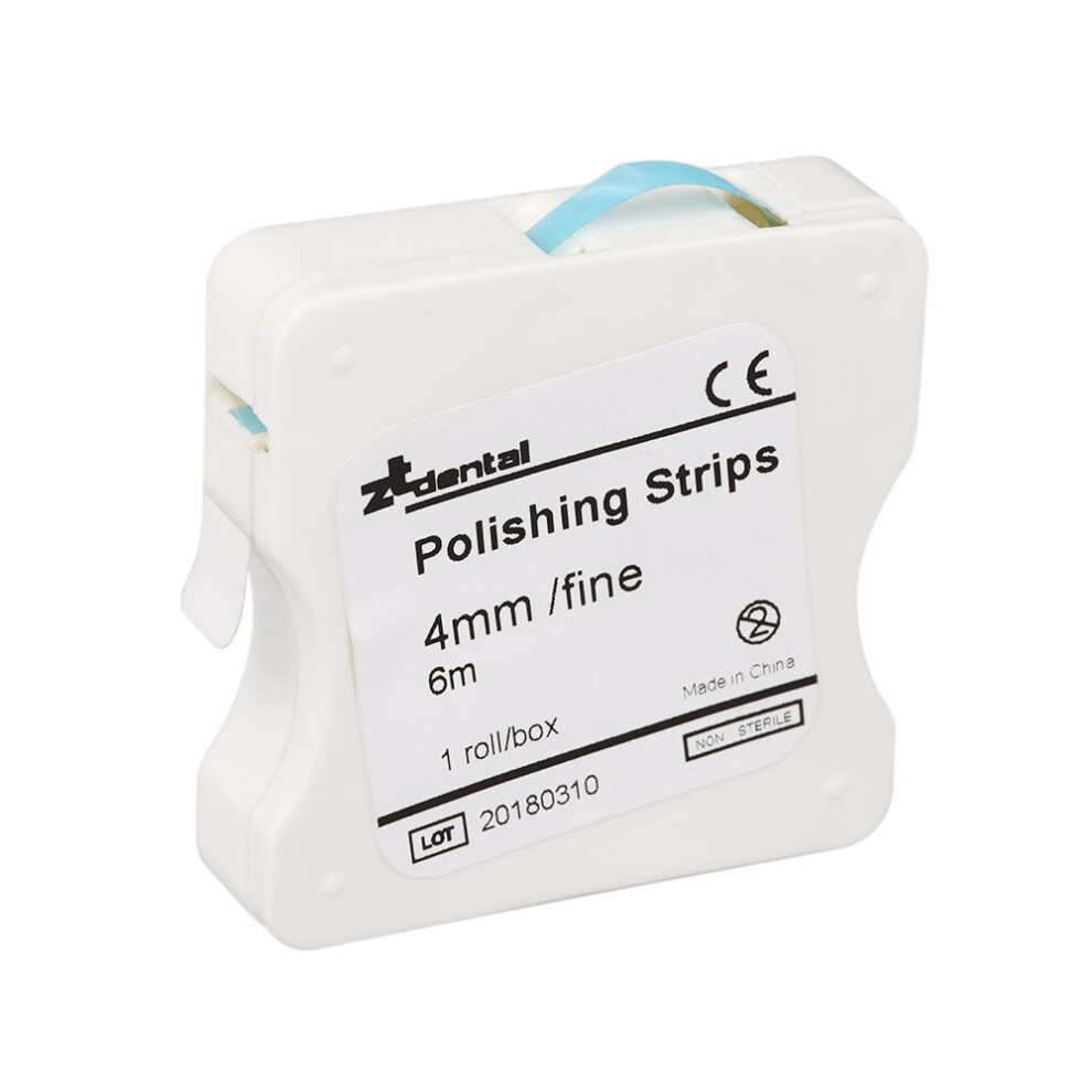 Blue Dental Polishing Strips 4Mm Resin Interdental Grinding Tool 1 Roll Box For Tooth Care And Oral Hygiene