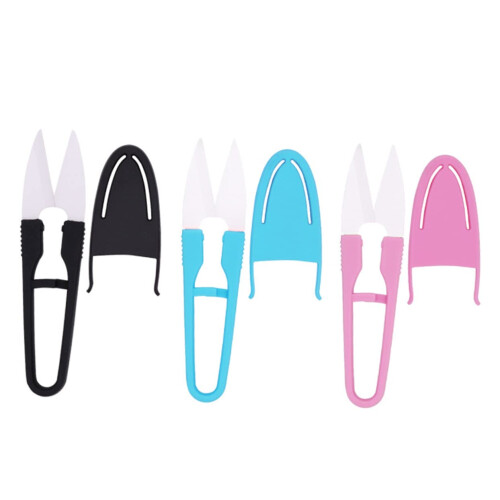 Ceramic Rust Yarn Scissors Small Trimmer Sharp Embroidery Scissors Fishing Thread Cutter Sewing Tools
