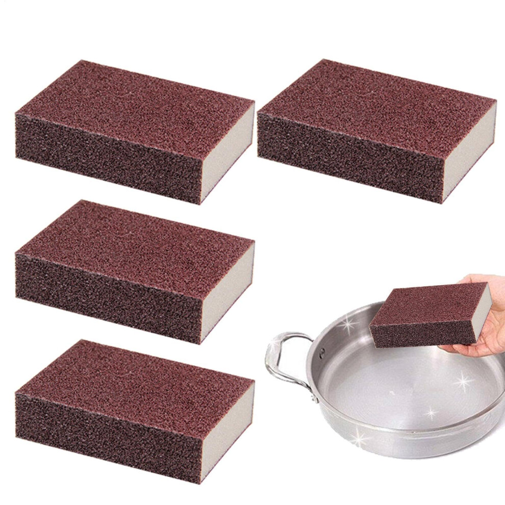 Nano Sponges 4 Pack Carborundum Exfoliating Sponges For Stubborn Rust Removal And Stainless Steel Cleaning Tools 6482260885681