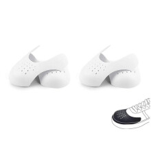 2 Pairs Shoe Crease Protector,Anti-Wrinkle Shoes Crease Protector, Shoes Crease Anti Guards Protectors,Shoes Crease Protector Toe Box,White/L(8-10)_Sp