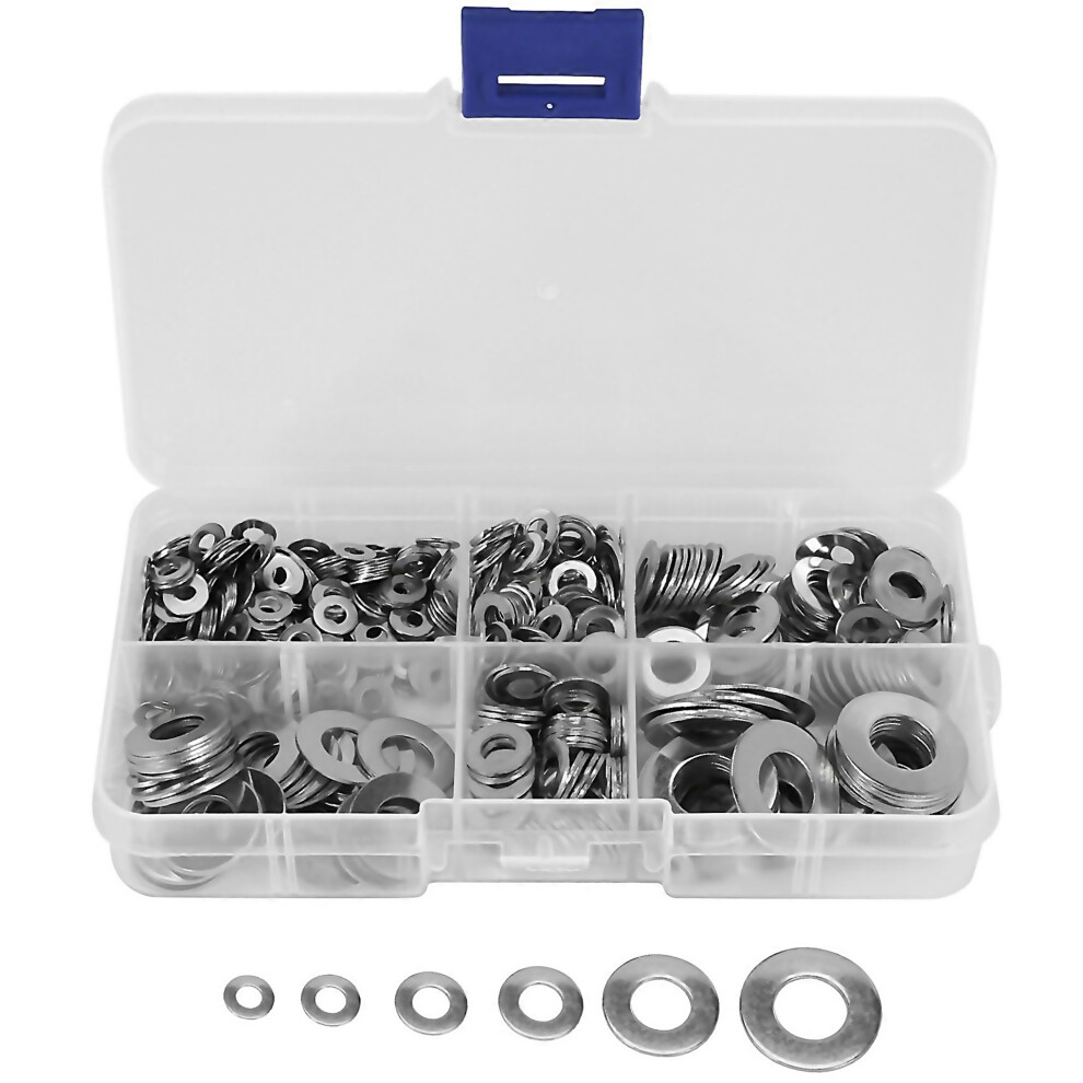 For 660 Pcsset M3 M4 M5 M6 M8 M10 Washer Spacers Stainless Steel Flat Washer Plain Gasket Spacers Ki 9188805800191