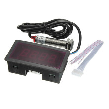 For Led 4 Digital Tachometer Rpm Speed Meter Npn Hall Proximity Switch Sensor Red