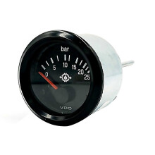 For 52mm Vdo Oil Pressure Gauge 025bar 12v Diesel Generator Parts Car Excavators Engineering Vehicle