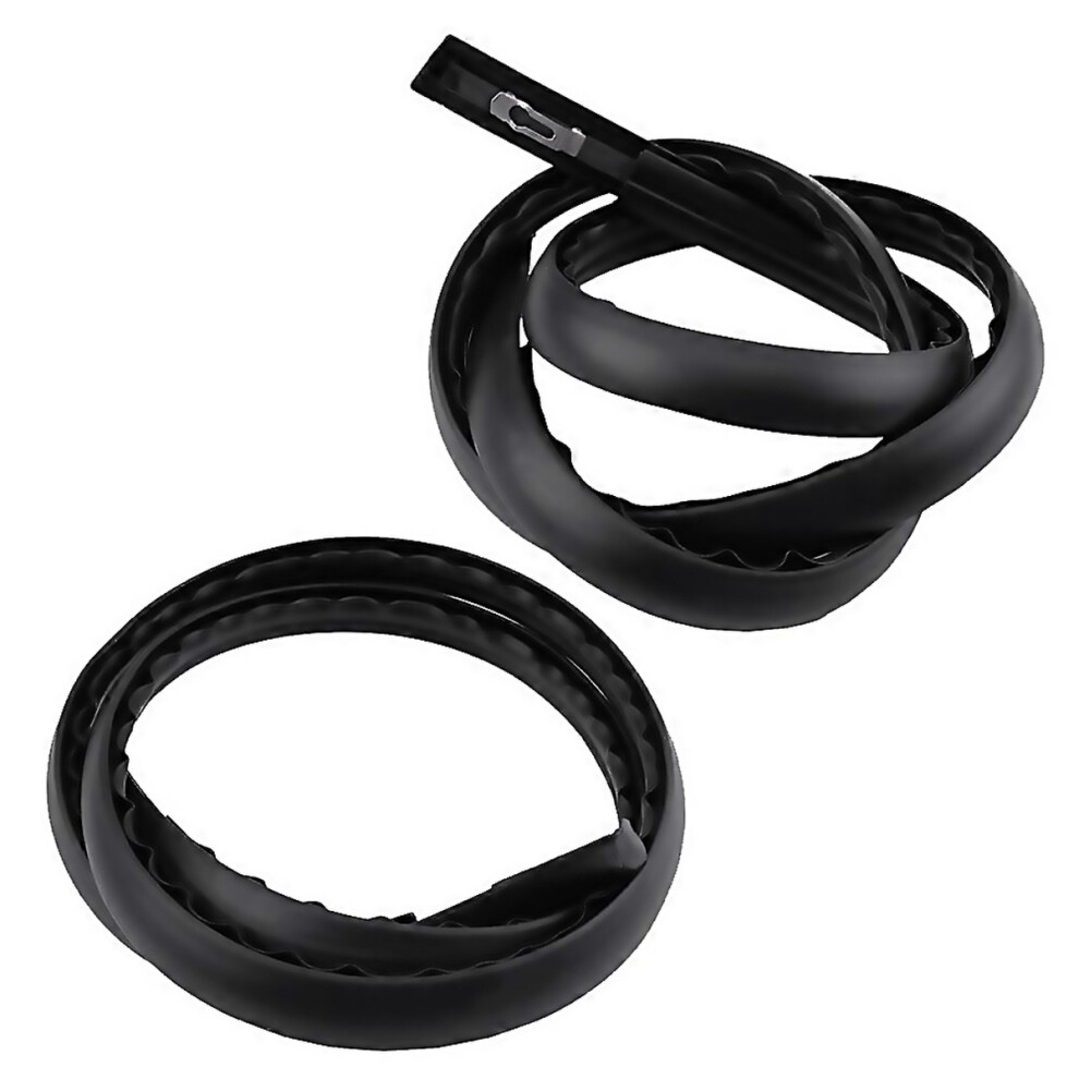 For 2 X Car Roof Moulding Trim Rubber Seal For Honda Civic 2012 2013 2014 Black 9188805802546