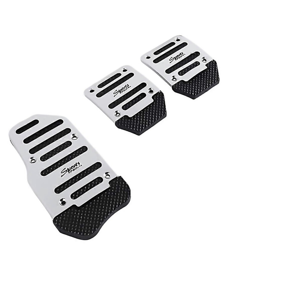 For 3Pcs Fuel Gas Accelerator Pedal Break Pedal Clutch Pad Cover Foot Pedals Nonslip For Manual 9188805806766