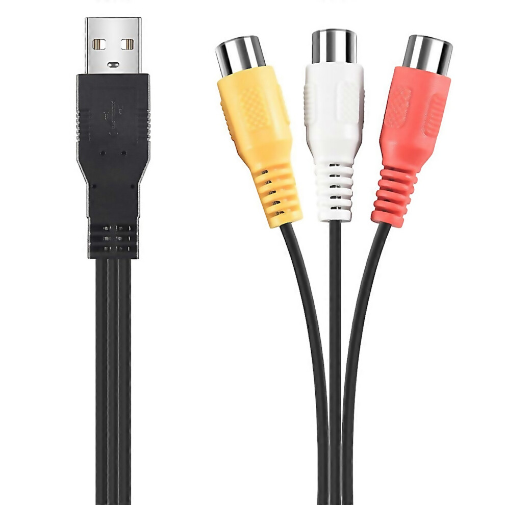 For 1Pc Usb Male Plug To 3 Rca Female Adapter Audio Converter Video Av Av Cable Usb To Rca Cable For Light 9188805809019