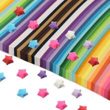 For 2060 Sheets Star Origami Paper 27 Assortment Color Paper Strip Double Sided Origami Solid Color