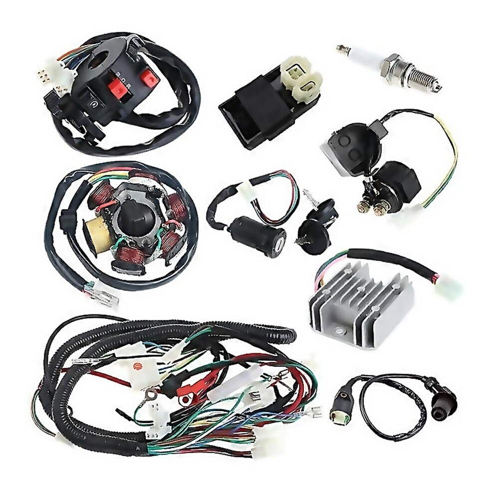 For Full Electrics Wiring Harness Cdi Coil For Gy6 150Cc Atv Quad Buggy Go 9188805810183
