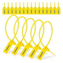 For 1000 Pcs Plastic Tamper Seals Fire Extinguisher Tags Security Tags Seals Safety Numbered Zip Tie