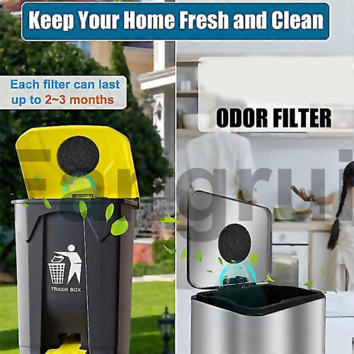 For 12pack Trash Can Absorbing Filters Activated Charcoal Purifying Deodorizer For Trash Cans Compos 1