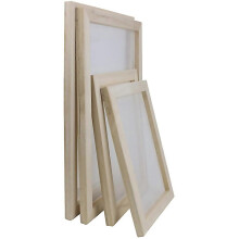 For 4 Pack Wooden Paper Making Mould Frame Screen Printing Frame For Diy Paper Craft And Dried Flowe
