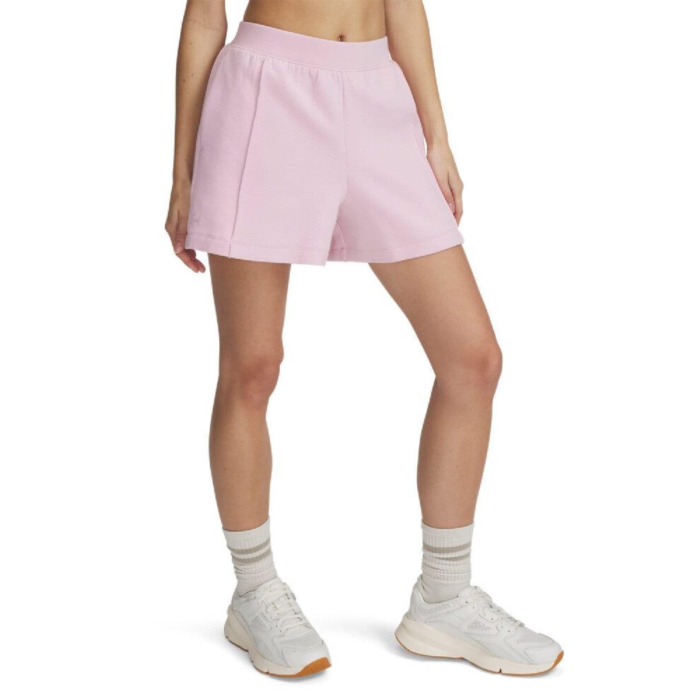 (18 UK, Pink) Under Armour Womens/Ladies Unstoppable Fleece Shorts-image-OPC-PJWWTF5-NEW