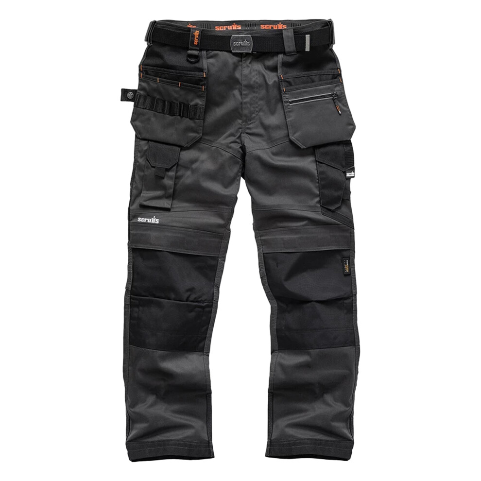 Scruffs (34S, Graphite) Pro Flex Holster Pocket Work Trousers Men's Multicoloured 34"