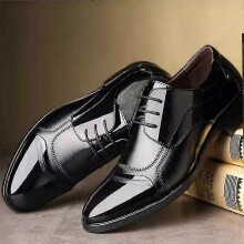 (45, Black) Luxury Business Oxford Leather Shoes Men Breathable Rubber Formal Dress Shoes Male Office Wedding Flats Footwear