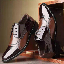 (42, Auburn) Luxury Business Oxford Leather Shoes Men Breathable Rubber Formal Dress Shoes Male Office Wedding Flats Footwear