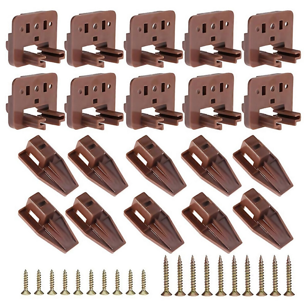 For 10pcs Drawer Slide Track Guide Glide For Center Mount Drawer For Dressers And For Nightstand 1 D