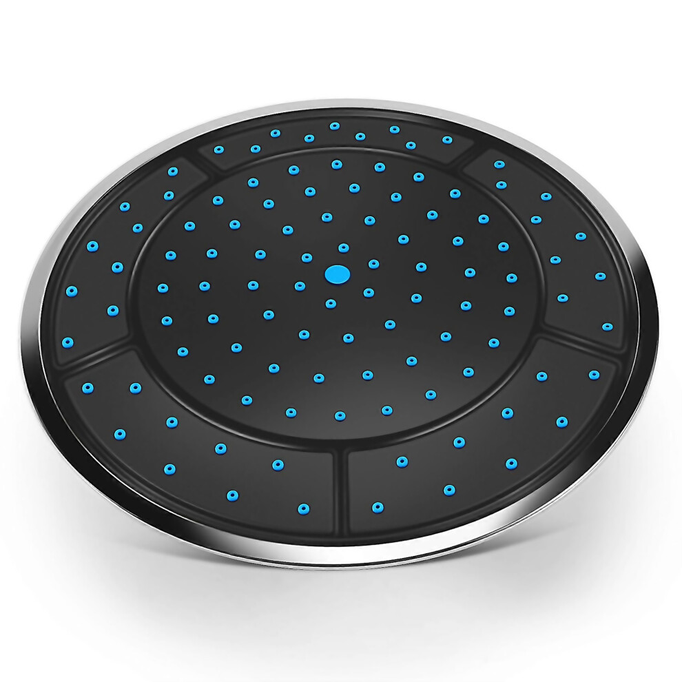 For 1pcs 25cm Plastic Round Shape Rainfall Powered Shower Room Top Shower Roof Head Nozzle Cabin Acc-image-OPC-PJWXJFW-NEW