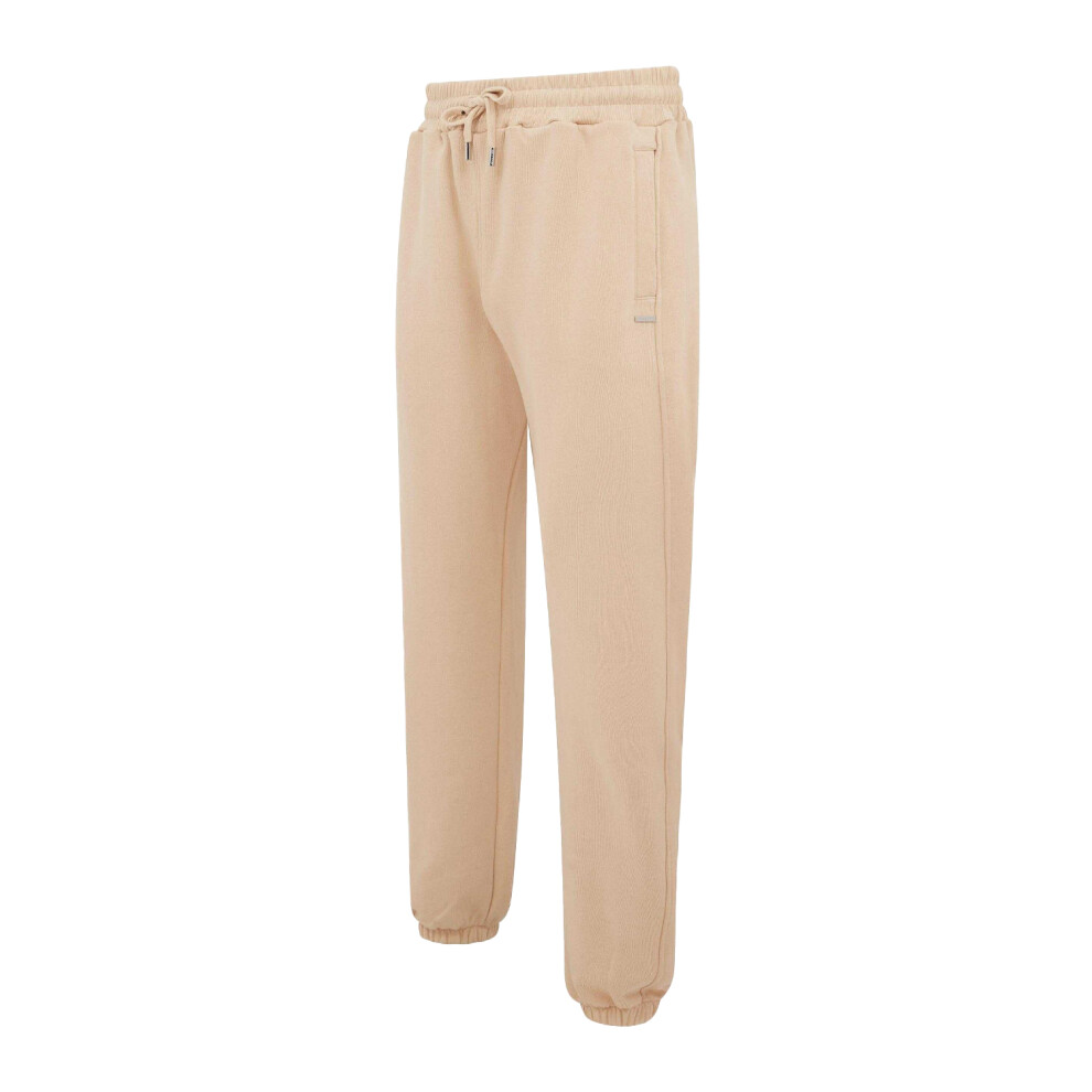(L, Sand) Mallet Mens Loopback Jogging Bottoms-image-OPC-PJWXXWD-NEW