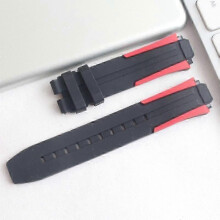 (Red Trim) For Tissot 1853 Racing Series T111417A Strap Rubber Watch Strap Accessories XH