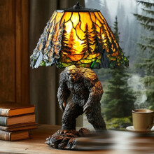 (Magical Gorilla Lamp, 17cm USB Plug Switch Lamp) Magical Colorful Fantasy Dog Lamp Cat Lamp - Dachshund Lamp - Bigfoot Lamp