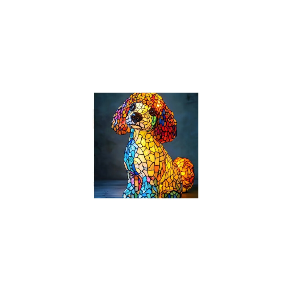 (Magical Dog Lamp Style S, 17cm Button Battery Lamp) Magical Colorful Fantasy Dog Lamp Cat Lamp - Dachshund Lamp - Bigfoot Lamp-image-OPC-PJWY9GX-NEW