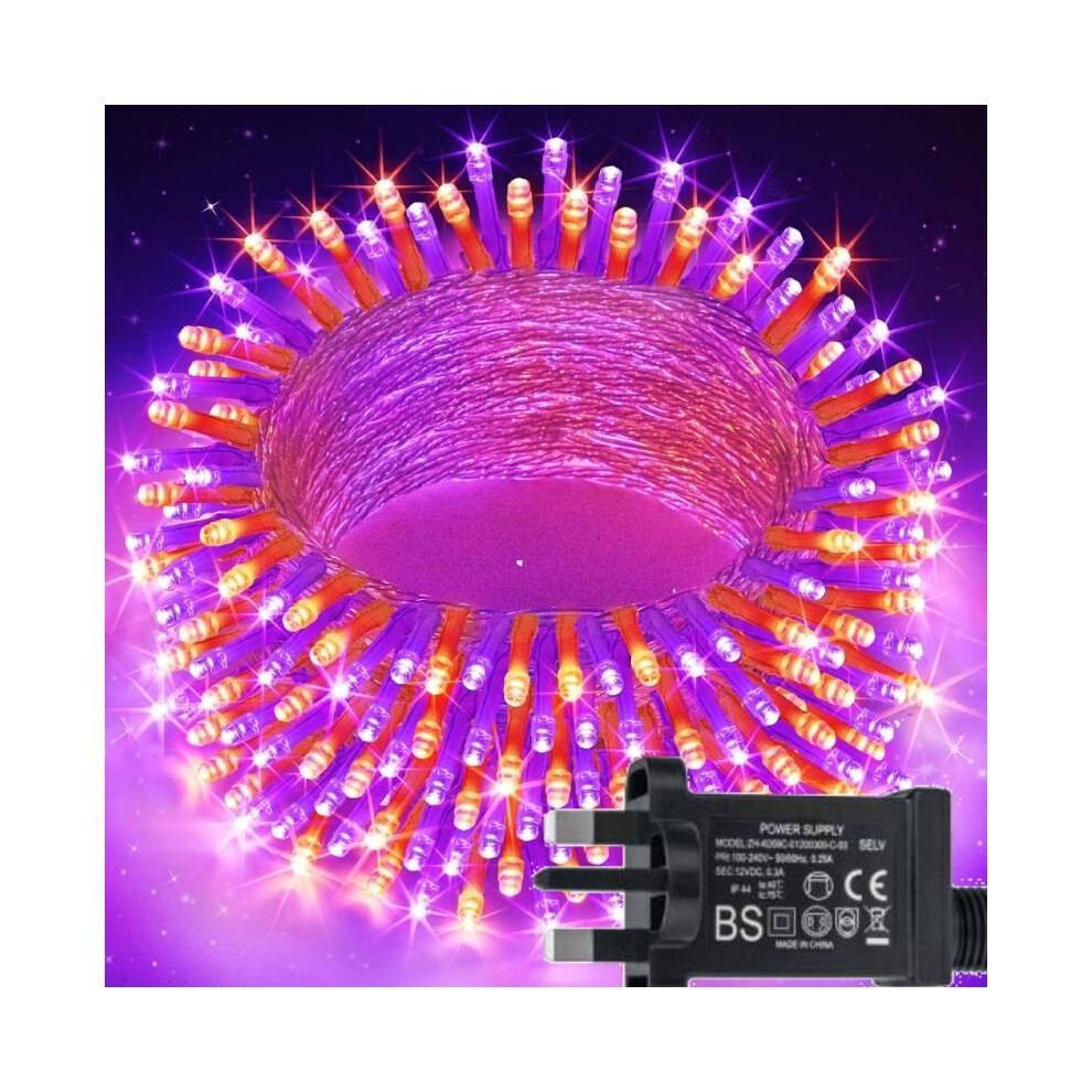 (Uk) 200 20M Led With 8 Ing Modes Halloween Decoration Hanging String Light