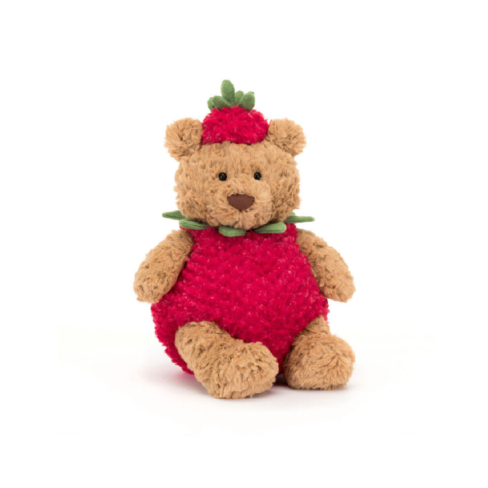 (40cm) Strawberry Bartholomew Bear Plush Toy Stuffed Animal Doll Birthday Gifts Cute
