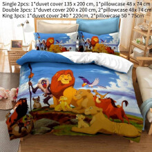 (Double) Simba The King Lion Bedding Single Double And King Duvet Cover Polyester Fiber