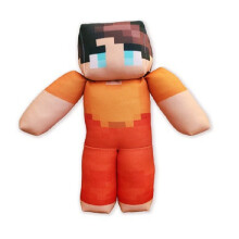 (Orange) Milo And Minecraft Chip Soft Plush Toy Figures Ultra Material Collectors Doll