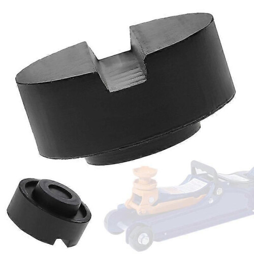Black Rubber Slotted Floor Pad Frame Rail Adapter for Pinch Weld Side Pad 2
