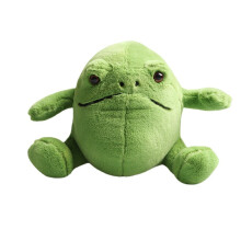 (32cm/12.60in)Ricky Rain Frog Plush Toy Green Grumpy Frog Soft Pillow Cushion Gift Kids Girl