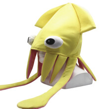 (Yellow)Chapeau de calmar drôle casquette de poulpe bal performance fête vêtements accessoires adultes enfants