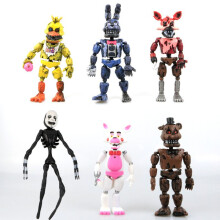 19 cm FNAF Five Nights at Freddy's 6 stuks Lichtactiefiguren Spel Speelgoed Collectie