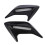 2Pcs Car Auto Side Vent Air Flow Mudguard Intake Sticker Universal Black 5