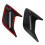 2Pcs Car Auto Side Vent Air Flow Mudguard Intake Sticker Universal Black 2