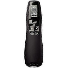 R800 2.4ghz Usb Wireless Presenter Ppt Remote Control with Lcd Display, Laser Color:green