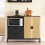 SoBuy Meuble cuisine compact avec compartiment micro-ondes 2