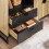 SoBuy Meuble cuisine compact avec compartiment micro-ondes 12