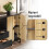 SoBuy Meuble cuisine compact avec compartiment micro-ondes 7