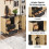 SoBuy Meuble cuisine compact avec compartiment micro-ondes 4
