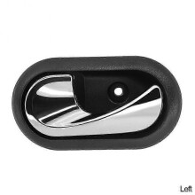 (Left) 1PC Car Interior Inside Door Handle Driver Passenger Chrome Left Right For Renault Dacia Dokker Lodgy Logan Duster 2012 - 2015