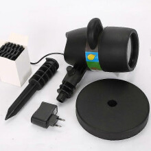 (UK Plug) Led Projector, Outdoor Flood Light With 12 Patterns